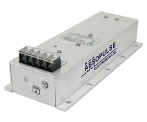 Encapsulated railway DC-DC converter offers redundant and parallel operation. RWD 200-P200L: mechanical flanges run along the sides of the chassis.